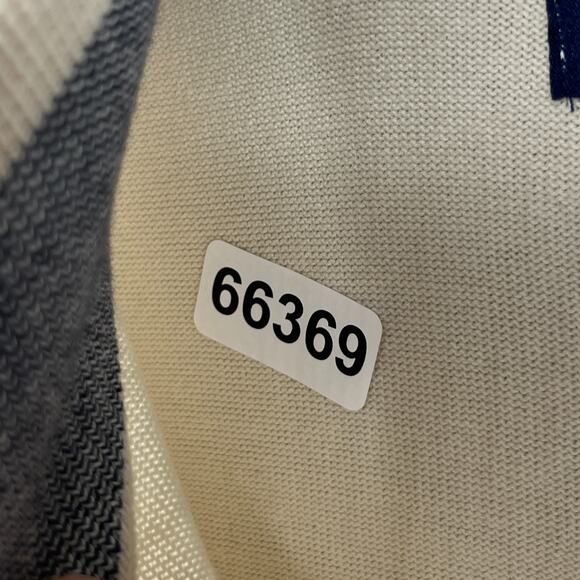 NAUTICA Sweater Mens XL Golf 1/4 Zip Mock Neck Pullover Jumper Cotton Beige - Picture 15 of 15